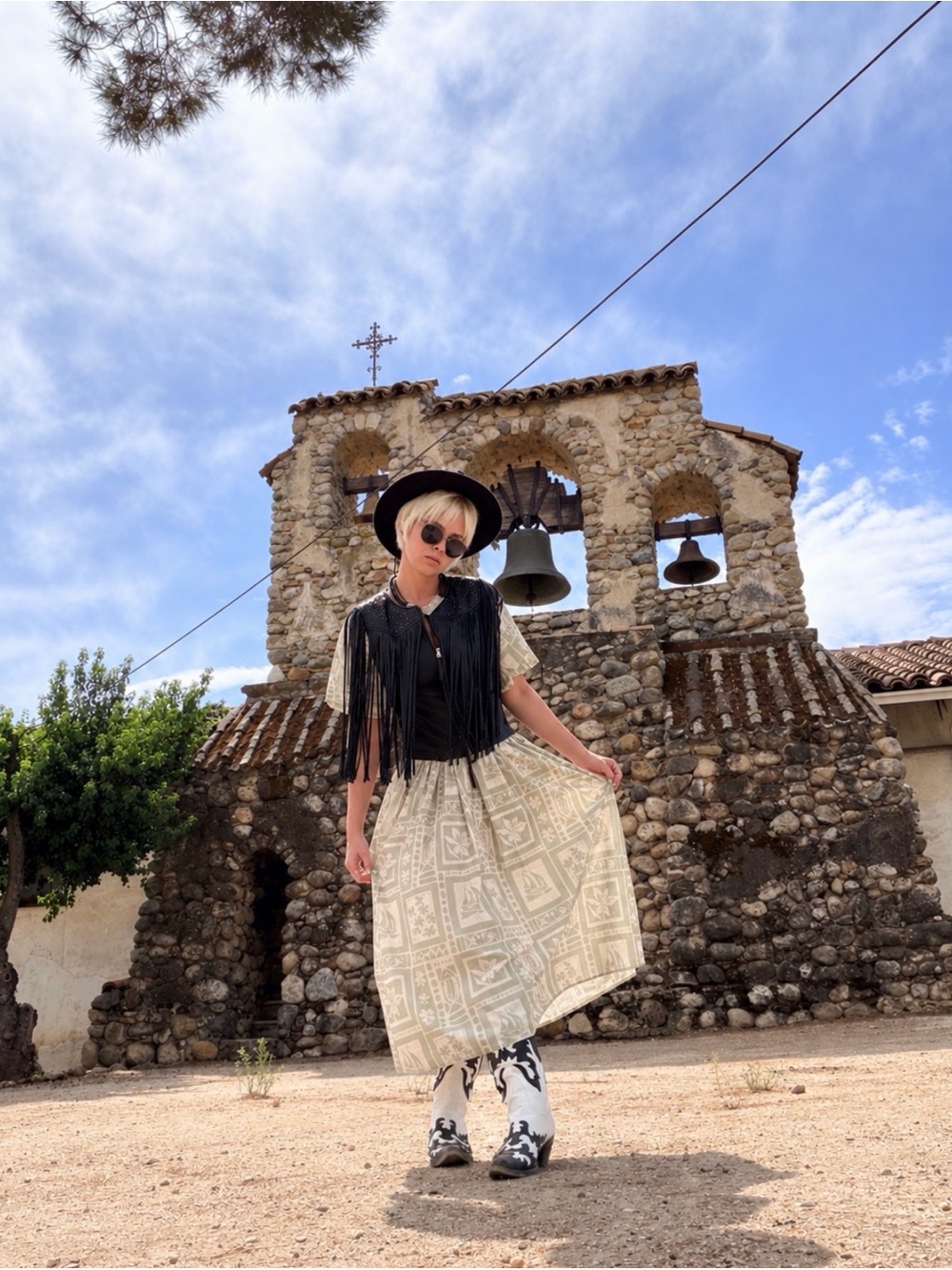 The Lullaby Club Sage and Cream Printed Maxi Dress
